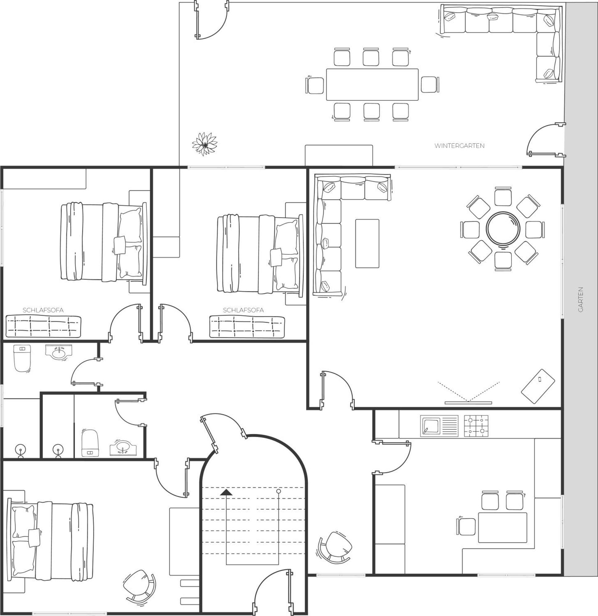 Appartement Rosengarten 란켄펠트 객실 사진